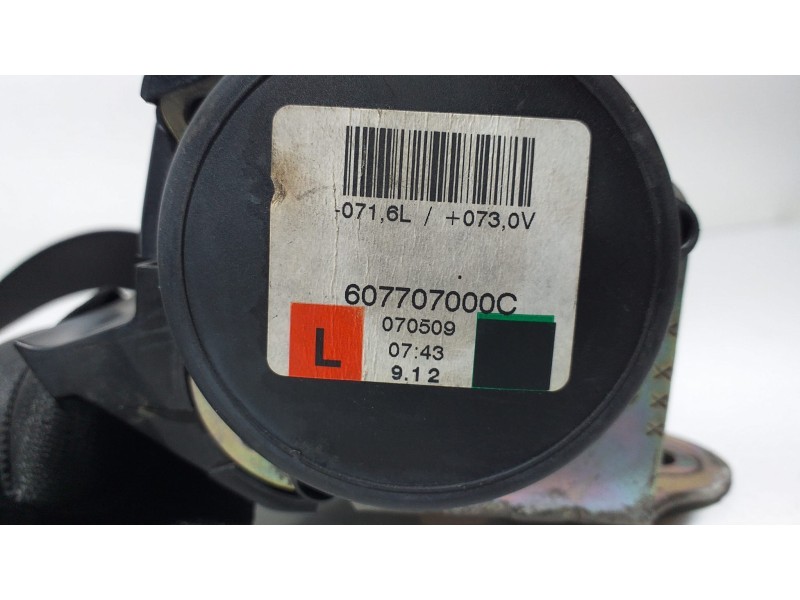 Recambio de cinturon seguridad trasero izquierdo para fiat punto (evo) (199) dynamic referencia OEM IAM 607707000C 69035  Recambio de cinturon seguridad trasero izquierdo para fiat punto (evo) (199) dynamic referencia OEM IAM 607707000C 69035