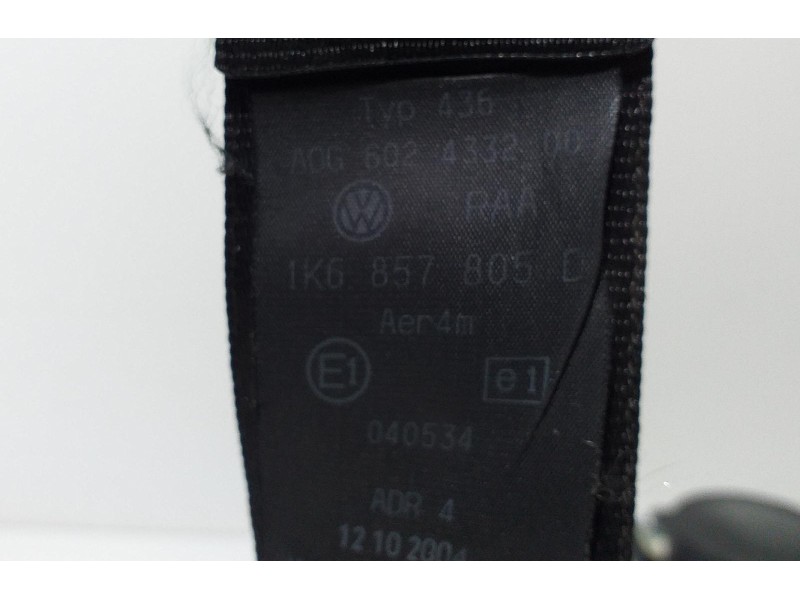 Recambio de cinturon seguridad trasero izquierdo para volkswagen golf v berlina (1k1) conceptline (e) referencia OEM IAM 1K68578 Recambio de cinturon seguridad trasero izquierdo para volkswagen golf v berlina (1k1) conceptline (e) referencia OEM IAM 1K68578