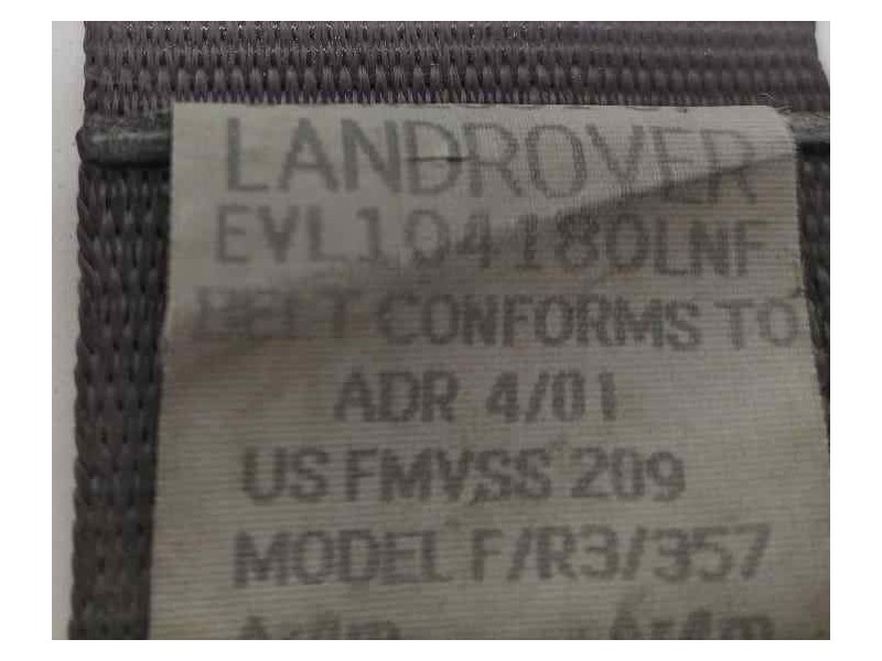 Recambio de cinturon seguridad trasero derecho para land rover range rover (lp) 4.6 referencia OEM IAM BBL300340 82556 