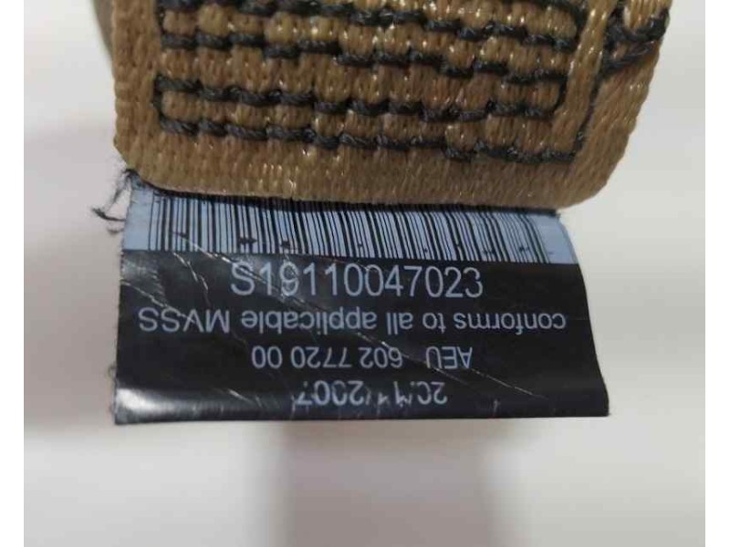 Recambio de cinturon seguridad delantero izquierdo para bmw serie 5 berlina (e60) 520d referencia OEM IAM 601629800D 87056 