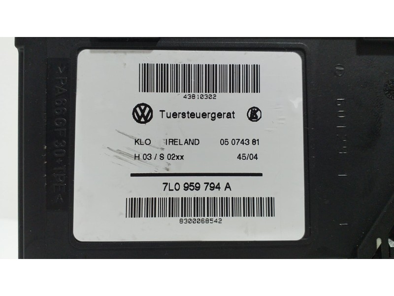 Recambio de motor elevalunas trasero derecho para volkswagen touareg (7la) v6 referencia OEM IAM 7L0959794A 54943 