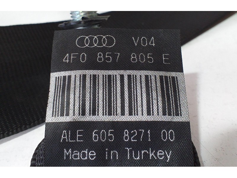 Recambio de cinturon seguridad trasero derecho para audi a6 berlina (4f2) 3.0 tdi quattro (165kw) referencia OEM IAM 4F0857805E 