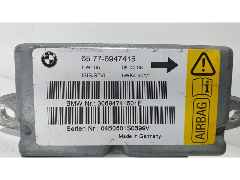 Recambio de centralita airbag para bmw serie 7 (e65/e66) 735i referencia OEM IAM 65776947415 69075 