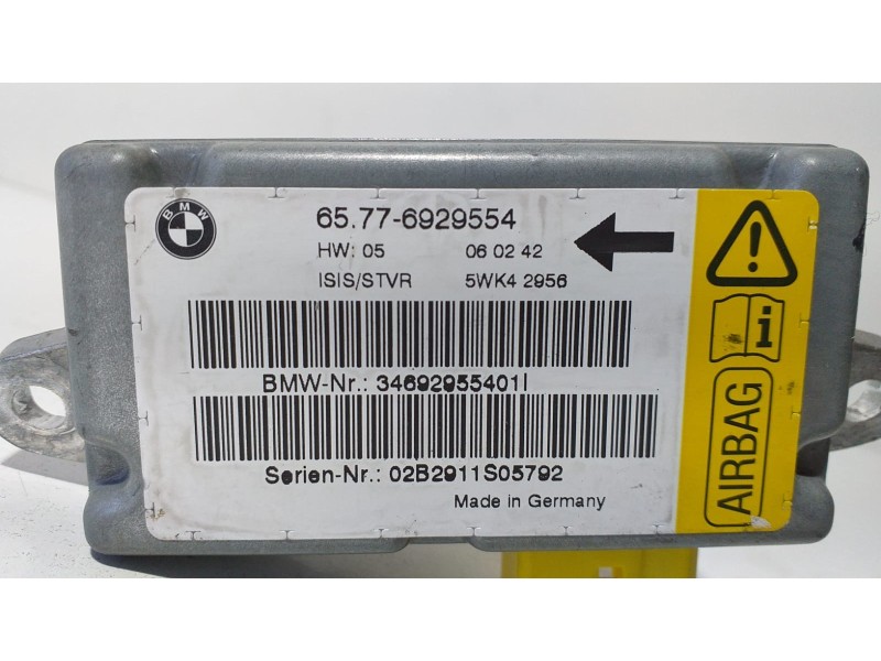 Recambio de centralita airbag para bmw serie 7 (e65/e66) 735i referencia OEM IAM 65776929554 69076 