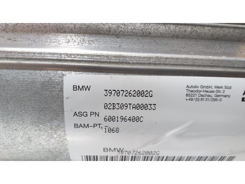 Recambio de airbag delantero derecho para bmw serie 7 (e65/e66) 735i referencia OEM IAM 39707262002G 69081 