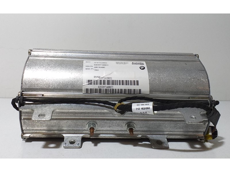 Recambio de airbag delantero derecho para bmw serie 7 (e65/e66) 735i referencia OEM IAM 39707262002G 69081 
