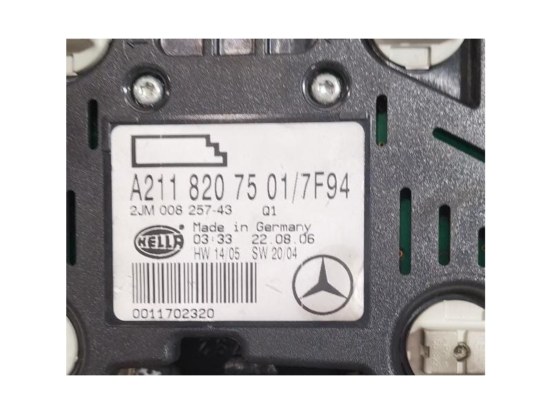 Recambio de luz interior para mercedes-benz clase e (w211) berlina e 220 cdi (211.008) referencia OEM IAM A2118207501 78435 