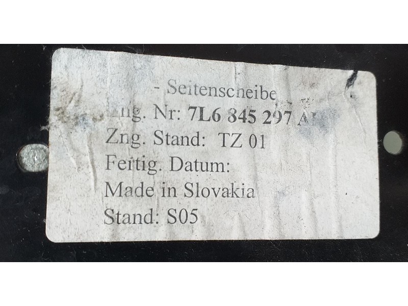 Recambio de luna custodia trasera izquierda para volkswagen touareg (7la) v6 referencia OEM IAM 7L6845297AH 55040 