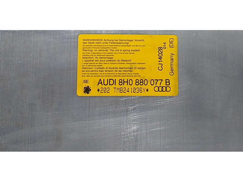 Recambio de barra antivuelco para audi a4 cabrio (8h) 3.0 quattro referencia OEM IAM 8H0880077B 59106 