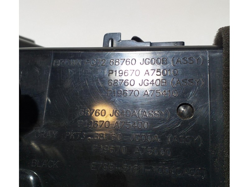 Recambio de rejilla aireadora para nissan x-trail (t31) le referencia OEM IAM 68760JG40A 69099 