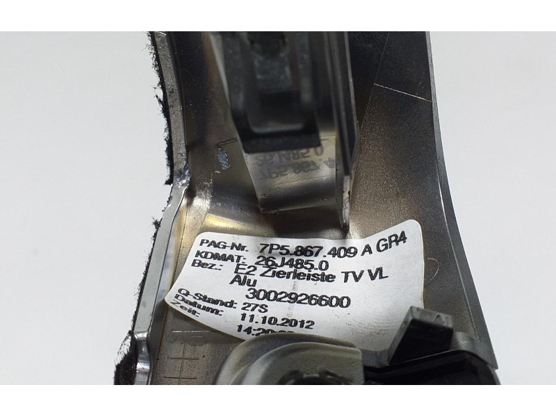 Recambio de molduras delanteras para porsche cayenne (typ 92aa) gts referencia OEM IAM 7P5867409 66600 