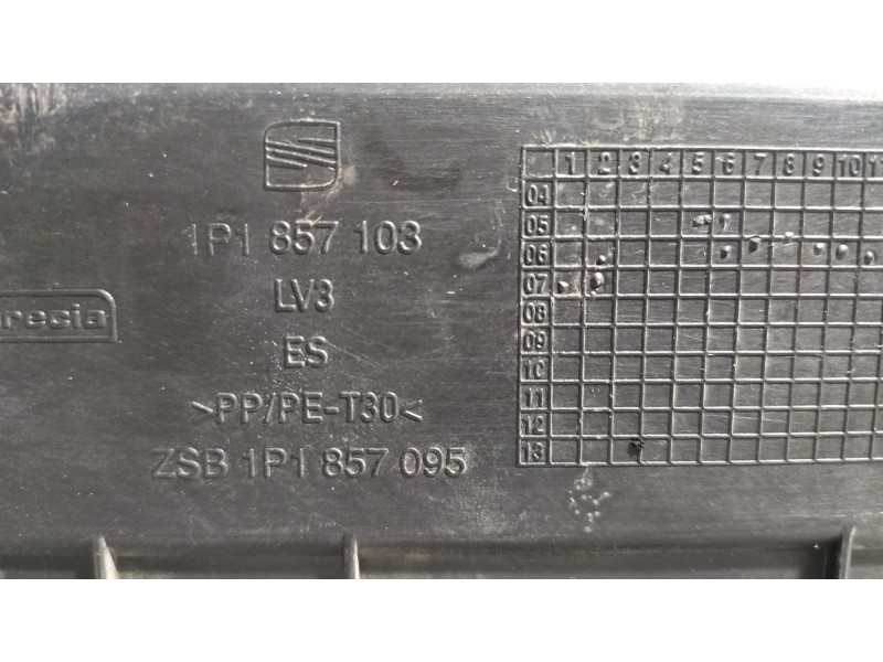 Recambio de guantera para seat leon (1p1) fr referencia OEM IAM 1P1857103 78384 R