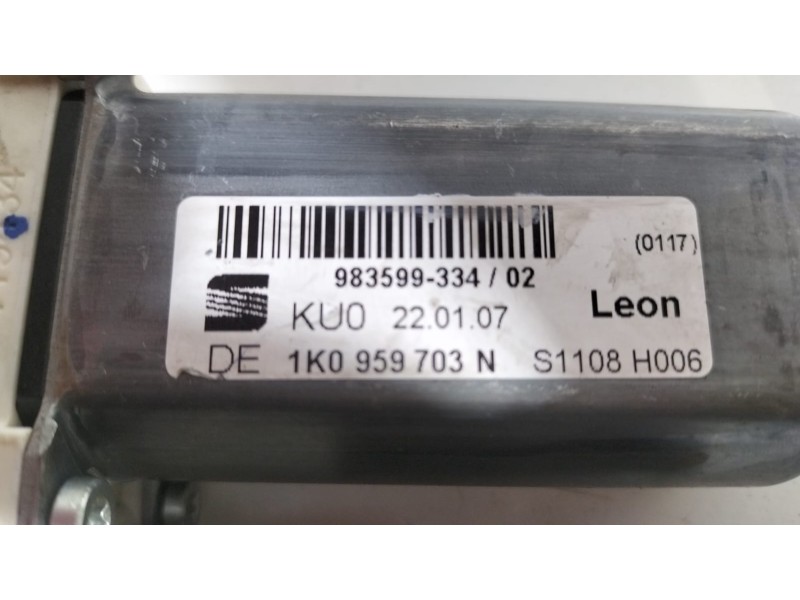 Recambio de motor elevalunas trasero izquierdo para seat leon (1p1) fr referencia OEM IAM 1K0959703N 78390 R