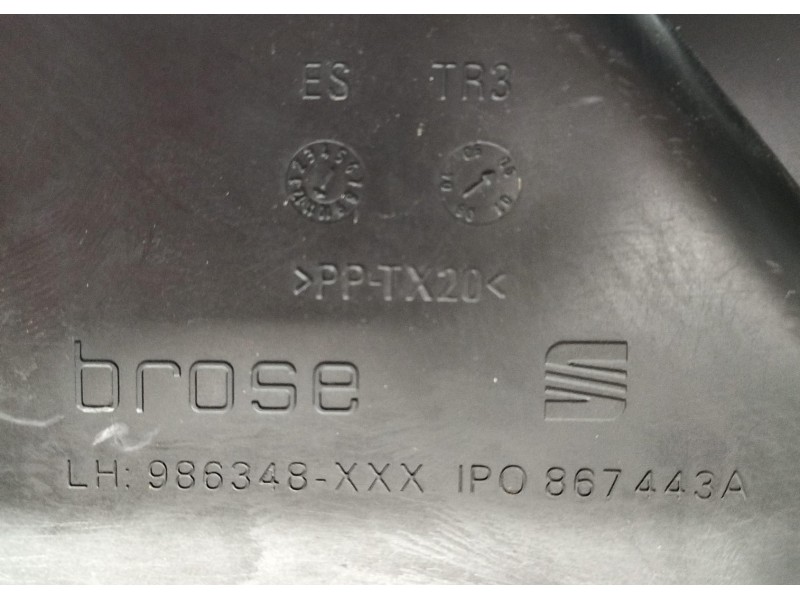 Recambio de elevalunas trasero izquierdo para seat leon (1p1) fr referencia OEM IAM 1P0867443A 78557 R