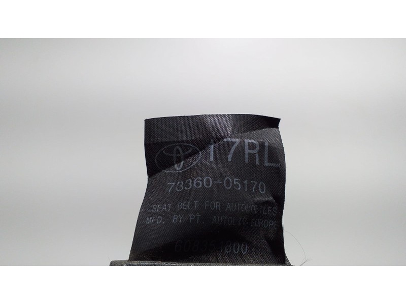 Recambio de cinturon seguridad trasero derecho para toyota avensis cross sport (t27) comfort referencia OEM IAM 609311300B 55182