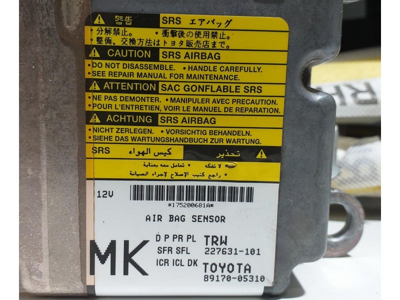 Recambio de kit airbag para toyota avensis cross sport (t27) comfort referencia OEM IAM 5530205051C0 55207 