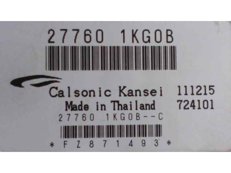 Recambio de centralita aire acondicionado para nissan juke (f15) acenta referencia OEM IAM 277601KG0B 47370 