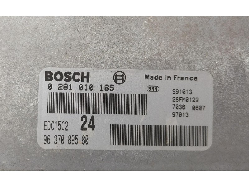 Recambio de centralita motor uce para citroën xantia berlina 2.0 hdi 90/110 attraction referencia OEM IAM 9637089580 69289 R