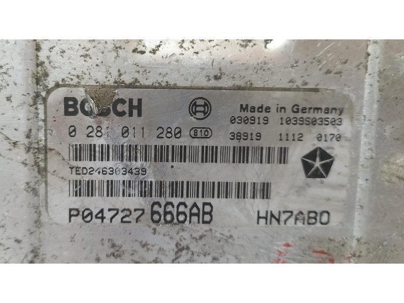 Recambio de centralita motor uce para chrysler voyager (rg) 2.5 crd cat referencia OEM IAM P04727666AB 69295 R