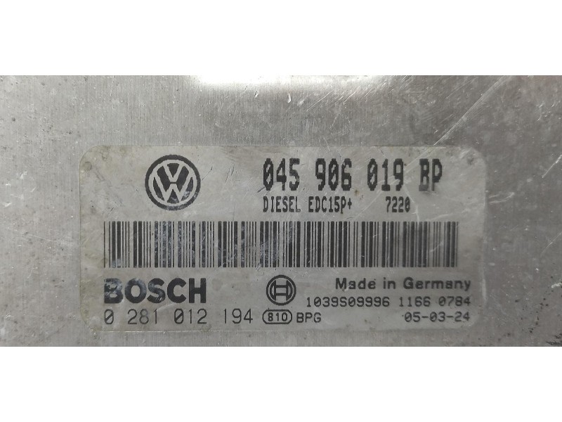 Recambio de centralita motor uce para volkswagen polo (9n3) advance referencia OEM IAM 038906019BP 69309 R