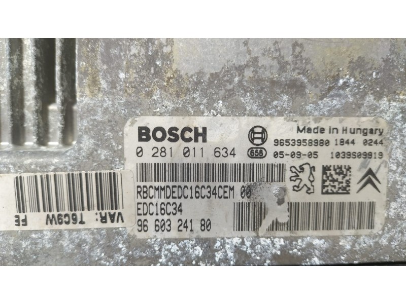 Recambio de centralita motor uce para peugeot 307 berlina (s2) 1.6 hdi referencia OEM IAM 9660324180 69316 R