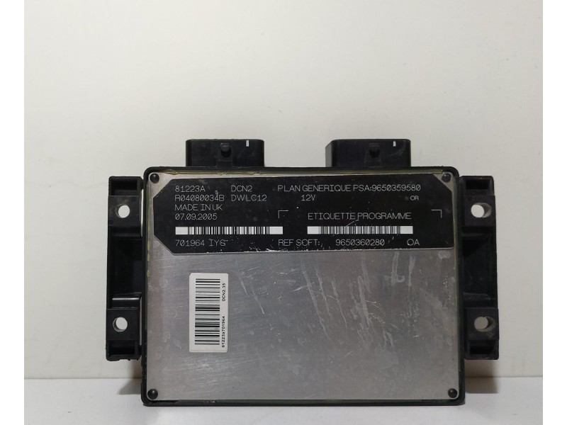 Recambio de centralita motor uce para citroën berlingo 1.9 diesel referencia OEM IAM 9650360280 69328 R