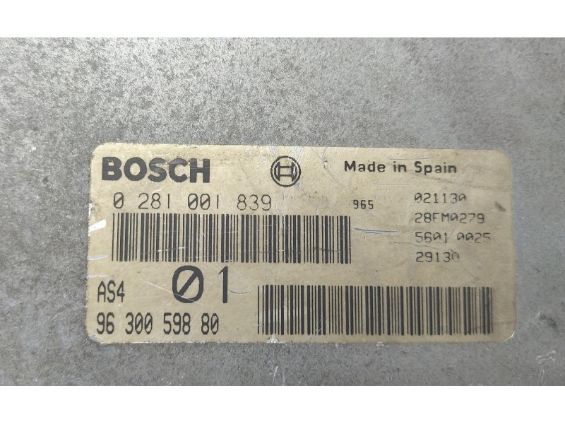 Recambio de centralita motor uce para citroën saxo 1.5 d x referencia OEM IAM 9630059880 69351 R