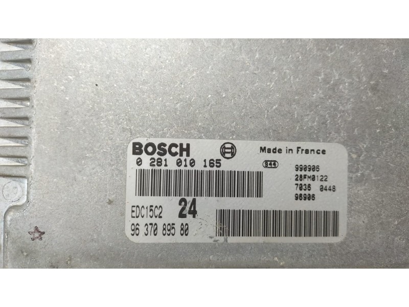 Recambio de centralita motor uce para citroën xantia berlina 2.0 hdi 90/110 attraction referencia OEM IAM 9637089580 69353 R