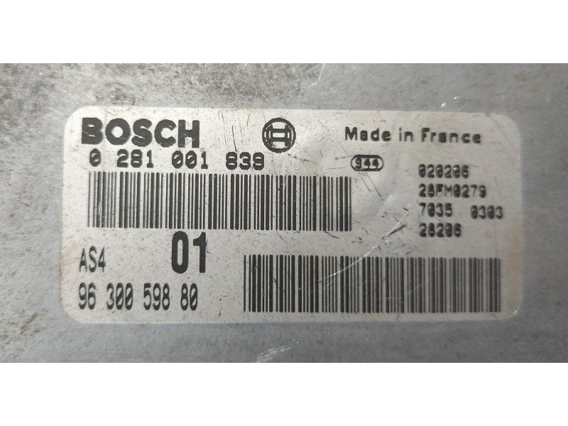 Recambio de centralita motor uce para citroën saxo 1.5 d image referencia OEM IAM 9630059880 69368 R