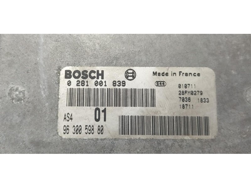 Recambio de centralita motor uce para citroën saxo 1.5 d tentation referencia OEM IAM 9630059880 69372 R