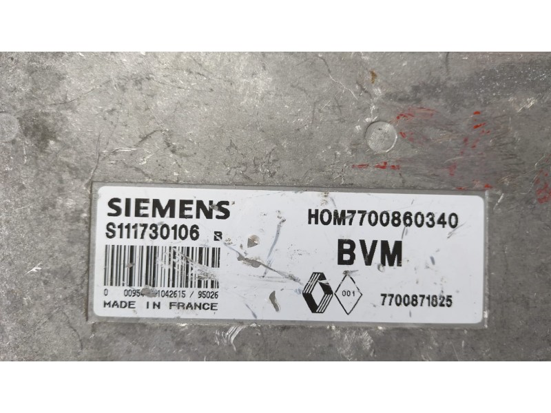 Recambio de centralita motor uce para renault 19 hatchback (b/c53) 1.4 referencia OEM IAM 7700860340 69391 R