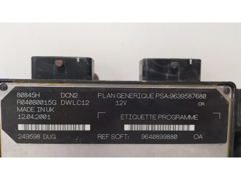 Recambio de centralita motor uce para peugeot 206 berlina x-line referencia OEM IAM 9640899880 69397 R