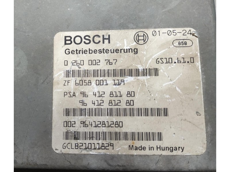 Recambio de centralita cambio automatico para citroën c5 berlina 2.2 hdi exclusive automático referencia OEM IAM 9641281180 6942
