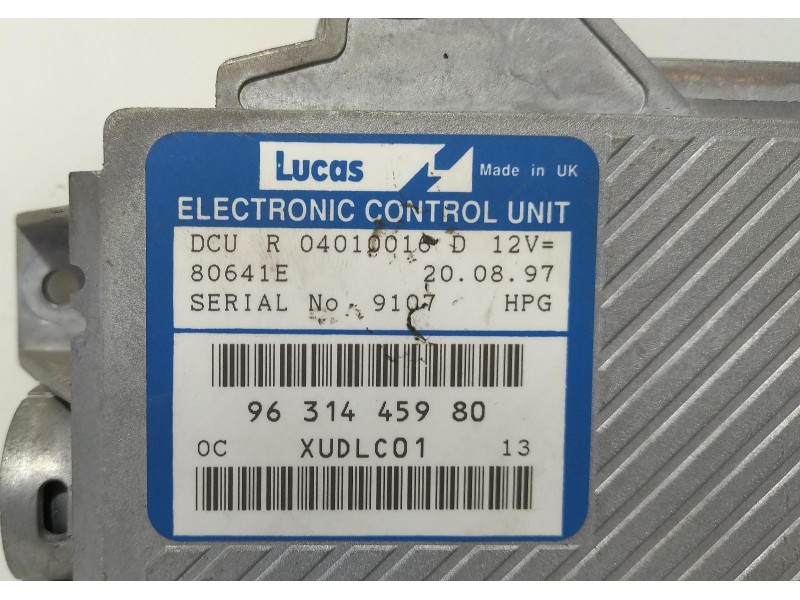 Recambio de centralita motor uce para citroën xm berlina d 12 turbo classic referencia OEM IAM 9631445980 69466 R