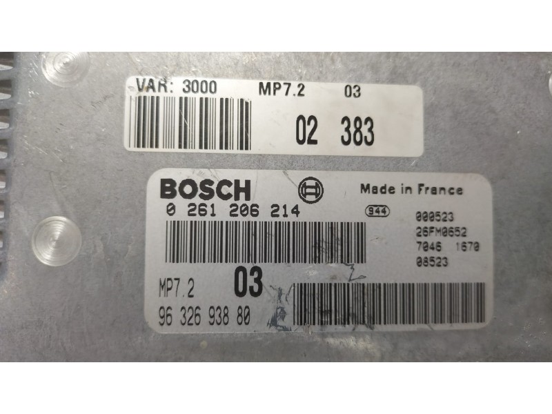 Recambio de centralita motor uce para citroën xsara berlina 1.6 16v tonic referencia OEM IAM 9632693880 69470 R