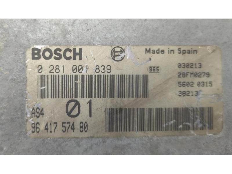 Recambio de centralita motor uce para citroën saxo 1.5 d image referencia OEM IAM 9641757480 69472 R