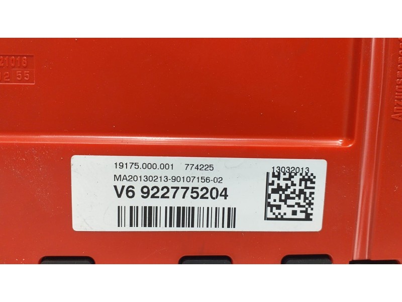 Recambio de caja reles / fusibles para bmw serie 1 lim. (f20) 116d referencia OEM IAM 922775204 59712 