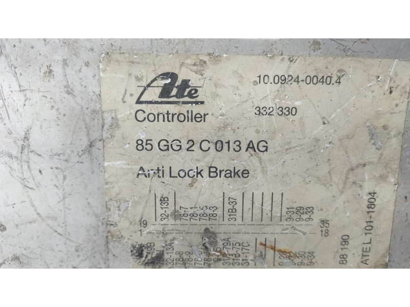 Recambio de centralita abs para ford sierra berlina 2.0 referencia OEM IAM 85GG2C0113AG 69477 R Recambio de centralita abs para ford sierra berlina 2.0 referencia OEM IAM 85GG2C0113AG 69477 R