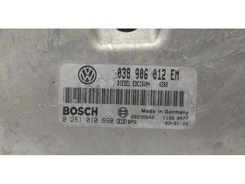 Recambio de centralita motor uce para seat ibiza (6l1) cool referencia OEM IAM 038906012EM 69531 R