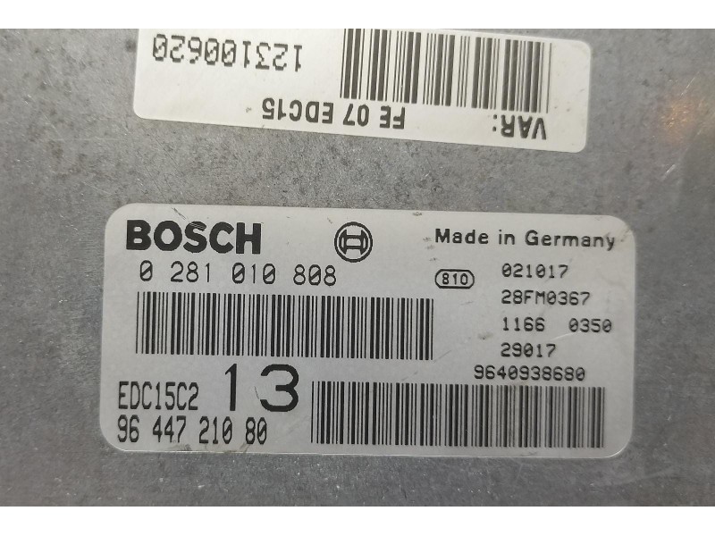 Recambio de centralita motor uce para citroën c5 berlina 2.0 hdi magic referencia OEM IAM 9644721080 69532 R