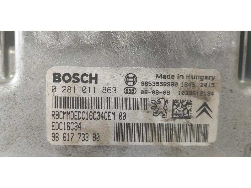 Recambio de centralita motor uce para citroën c4 berlina 1.6 16v hdi referencia OEM IAM 9661773380 69553 R Recambio de centralita motor uce para citroën c4 berlina 1.6 16v hdi referencia OEM IAM 9661773380 69553 R