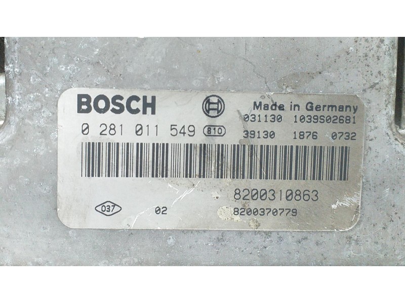 Recambio de centralita motor uce para renault megane ii berlina 3p confort dynamique referencia OEM IAM 8200310863 69619 R