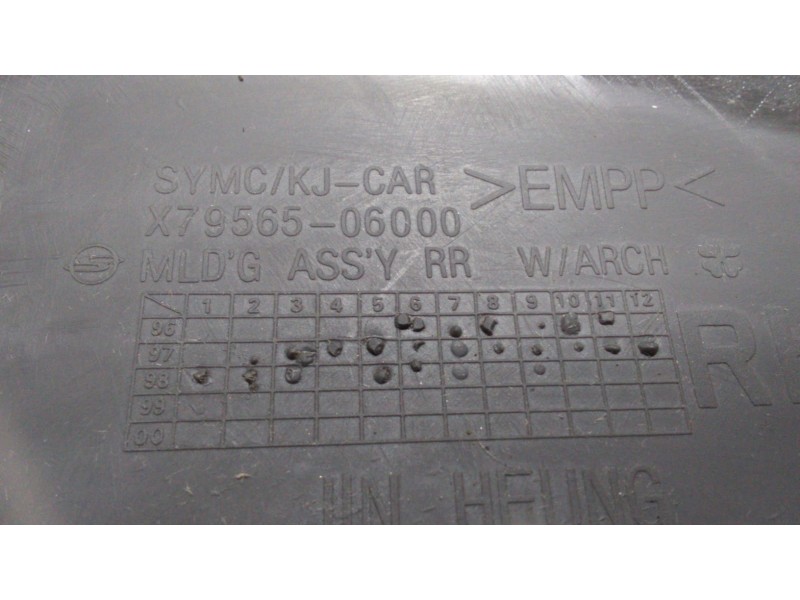 Recambio de aletin trasero derecho para ssangyong korando 2.3 tdi referencia OEM IAM 7956506000 47781 