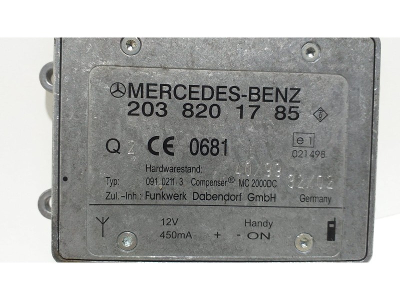 Recambio de antena para mercedes-benz clase c (w203) sportcoupe c 220 cdi (203.706) referencia OEM IAM 2038201785 55713 