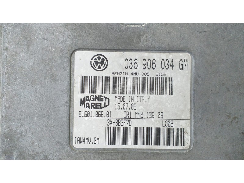 Recambio de centralita motor uce para seat ibiza (6l1) fresh referencia OEM IAM 036906034GM 69790 R Recambio de centralita motor uce para seat ibiza (6l1) fresh referencia OEM IAM 036906034GM 69790 R