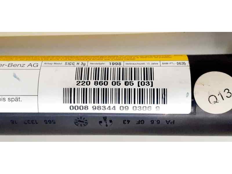 Recambio de airbag cortina delantero izquierdo para mercedes-benz clase s (w220) berlina 320 (220.065) referencia OEM IAM 220860