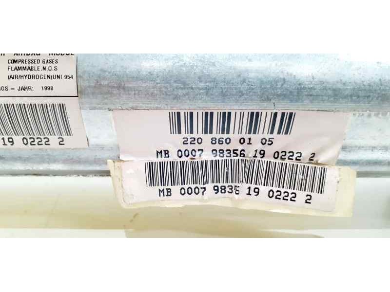 Recambio de airbag delantero derecho para mercedes-benz clase s (w220) berlina 320 (220.065) referencia OEM IAM 2208600105 42598