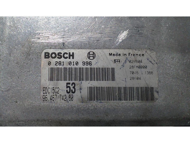 Recambio de centralita motor uce para citroën xsara picasso 2.0 hdi exclusive plus referencia OEM IAM 9646774280 69858 R