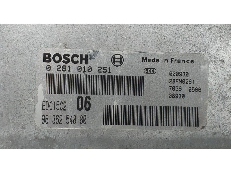 Recambio de centralita motor uce para citroën xantia berlina 2.0 hdi 90/110 plaisir plus referencia OEM IAM 9636254880 69859 R