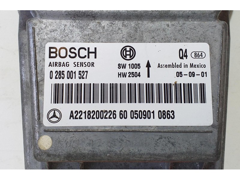 Recambio de centralita airbag para mercedes-benz clase s (w221) berlina 350 (221.056) referencia OEM IAM A2218200226 69936 